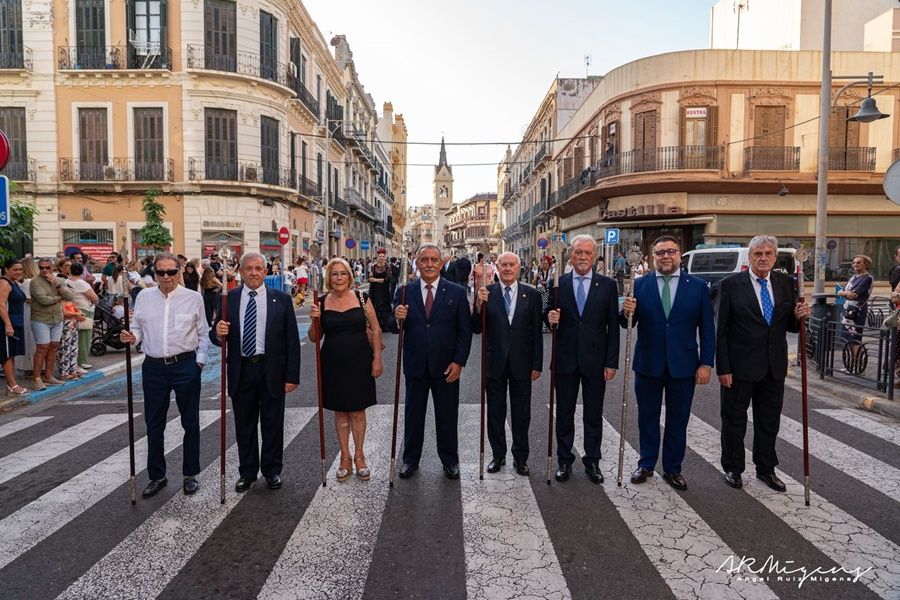 La Casa Regional de Ceuta en Melilla participa en la procesión de alabanzas de la Virgen de la Victoria, Patrona de Melilla 